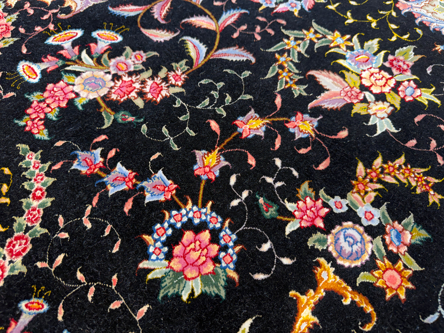 Hand-Knotted 80 Raj Persian Tabriz Rug - Signed Benam - 9’8”x13’8”