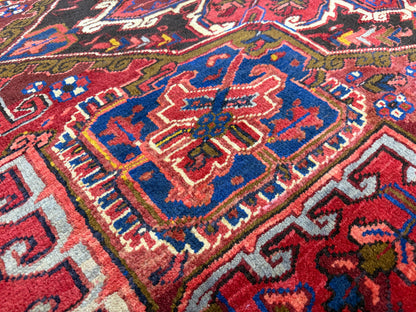 Hand-Knotted Persian Heriz Rug - 9’3”x11’9”