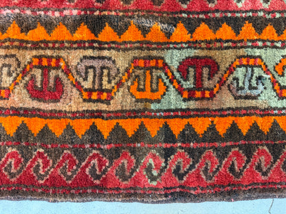 5’7”x10’7” Antique Hand-Knotted Wool Russian Kazak Oriental Rug 5x10 Handmade Carpet