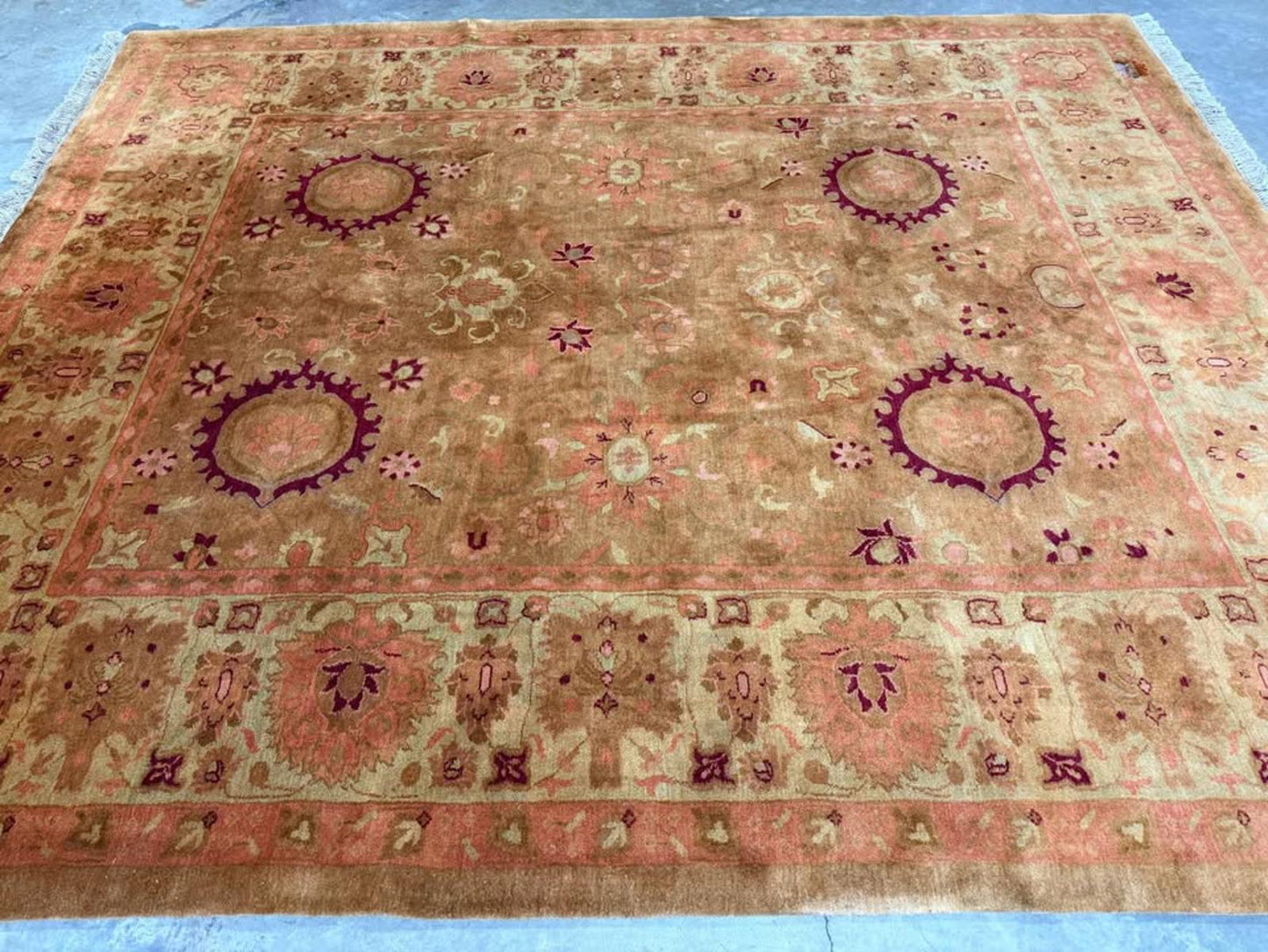 8’x9’8” Handmade Golden Gabbah Rug