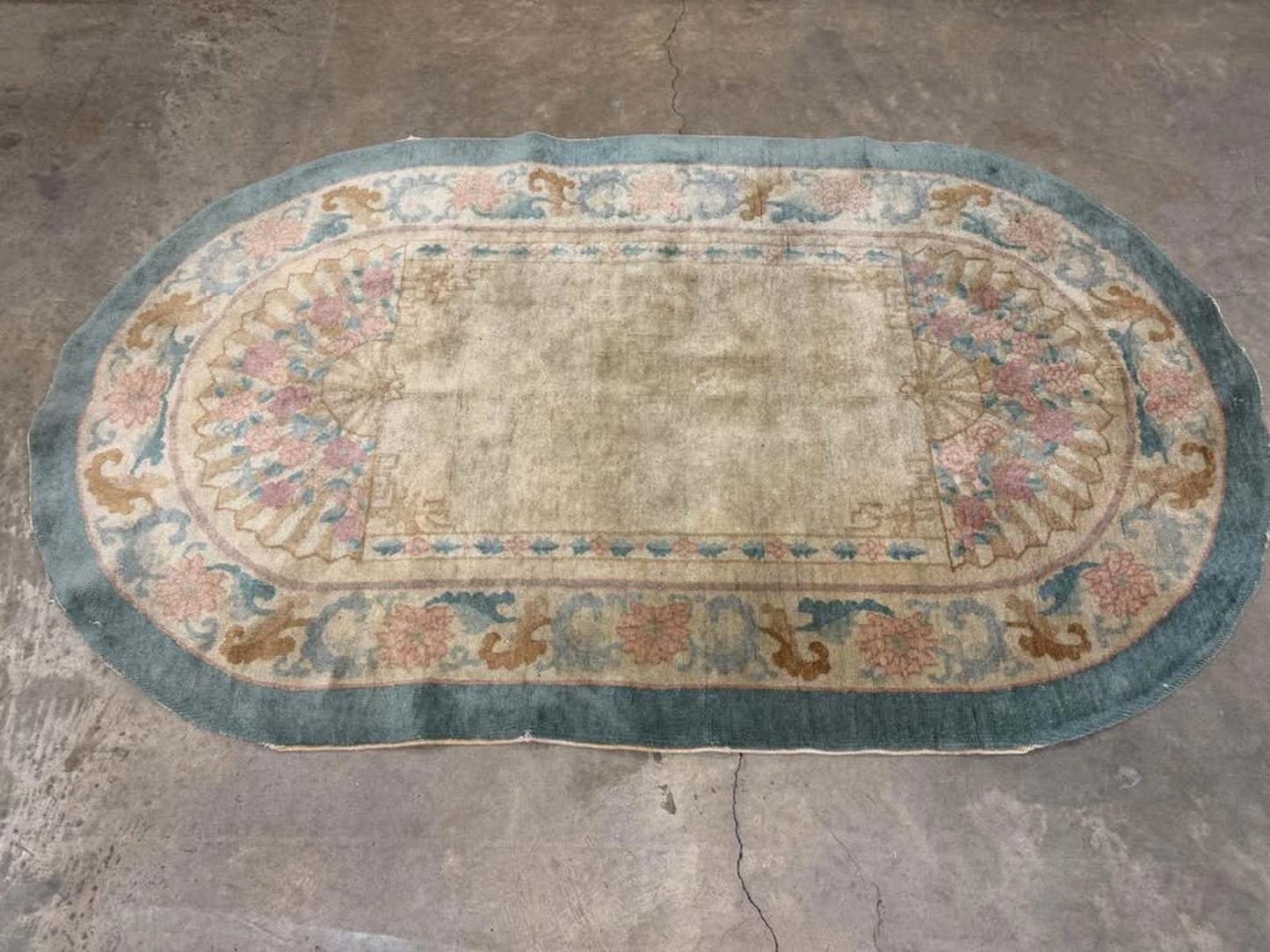 4’x6’8” Antique Handmade Oriental Rug