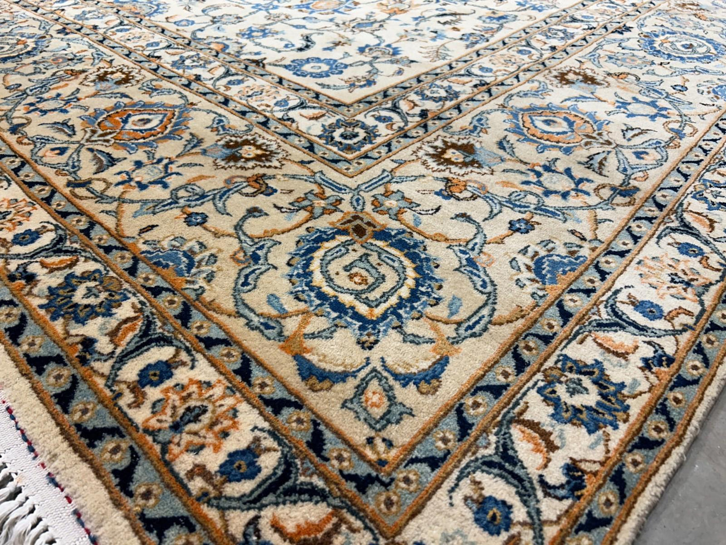 10’4”x15’2” Hand-Knotted Wool All-over Kashane Area Rug - Handmade Carpet 10x15