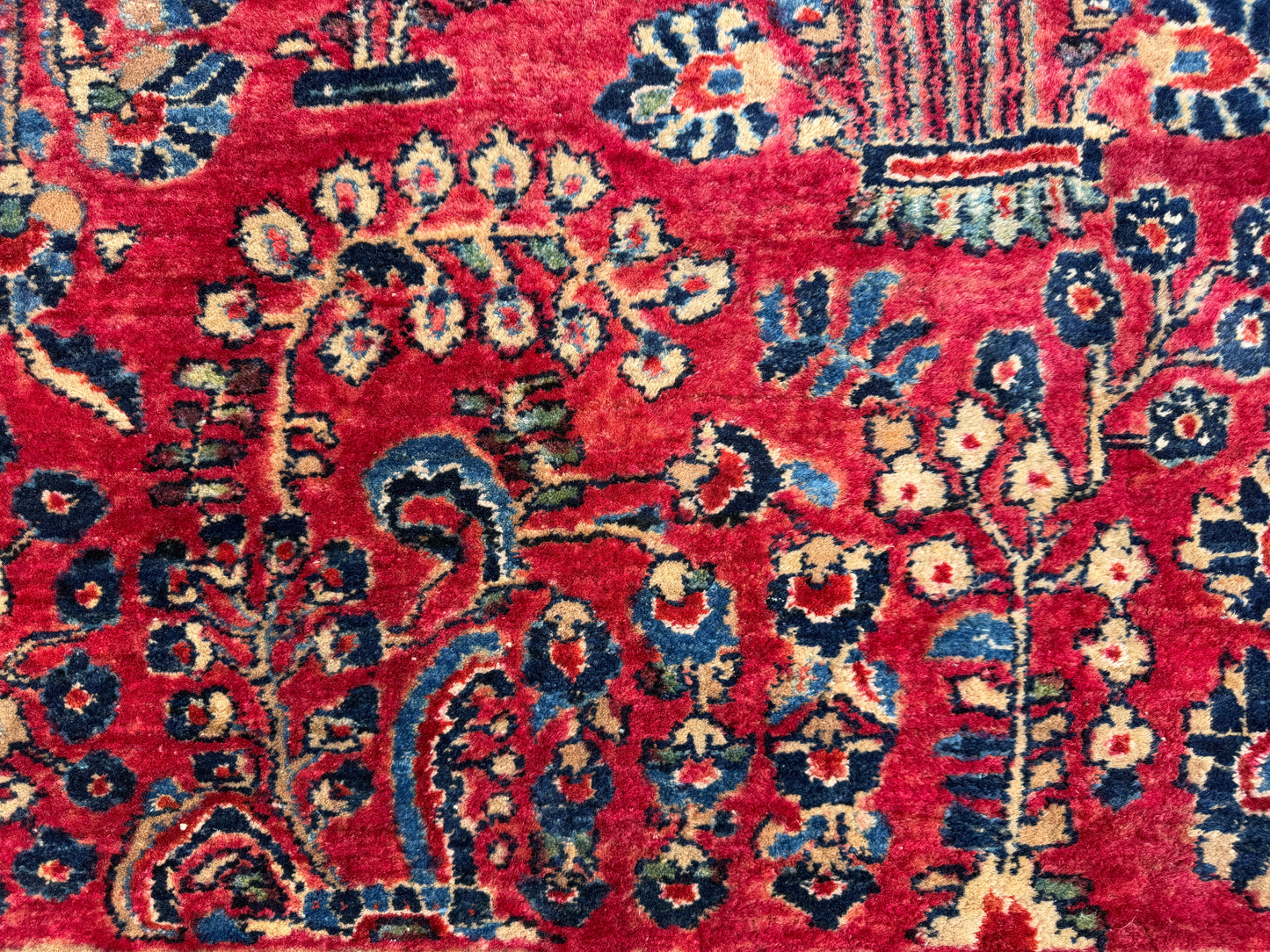Hand-Knotted Persian Sarouk Rug - 10’1”x14’10”