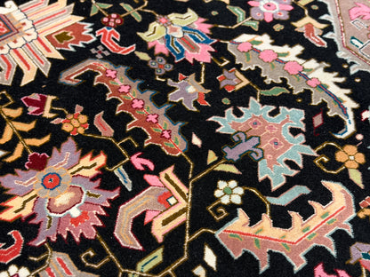 Hand-Knotted 60 Raj Persian Tabriz Heriz Rug - 6'6"x9'6"