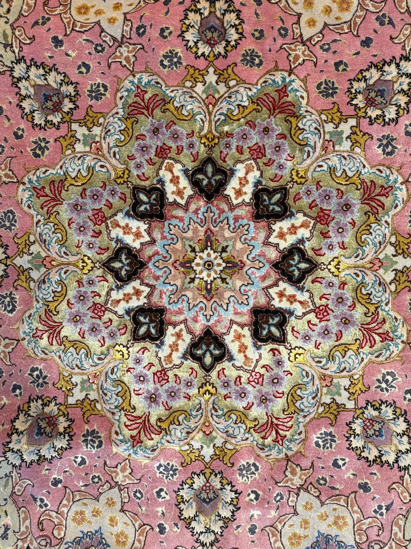 11’6”x16’6” Very Fine Hand-Knotted 70 Raj Signed Persian Tabriz Rug