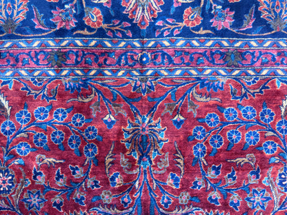 Hand-Knotted Manchester Persian Kashan Rug - Signed - 10’7”x16’6”