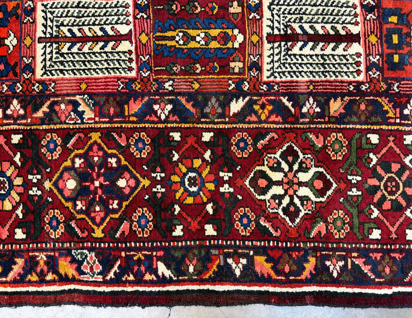 Hand-Knotted Persian Bakhtiari Rug - 10’5”x12’8”
