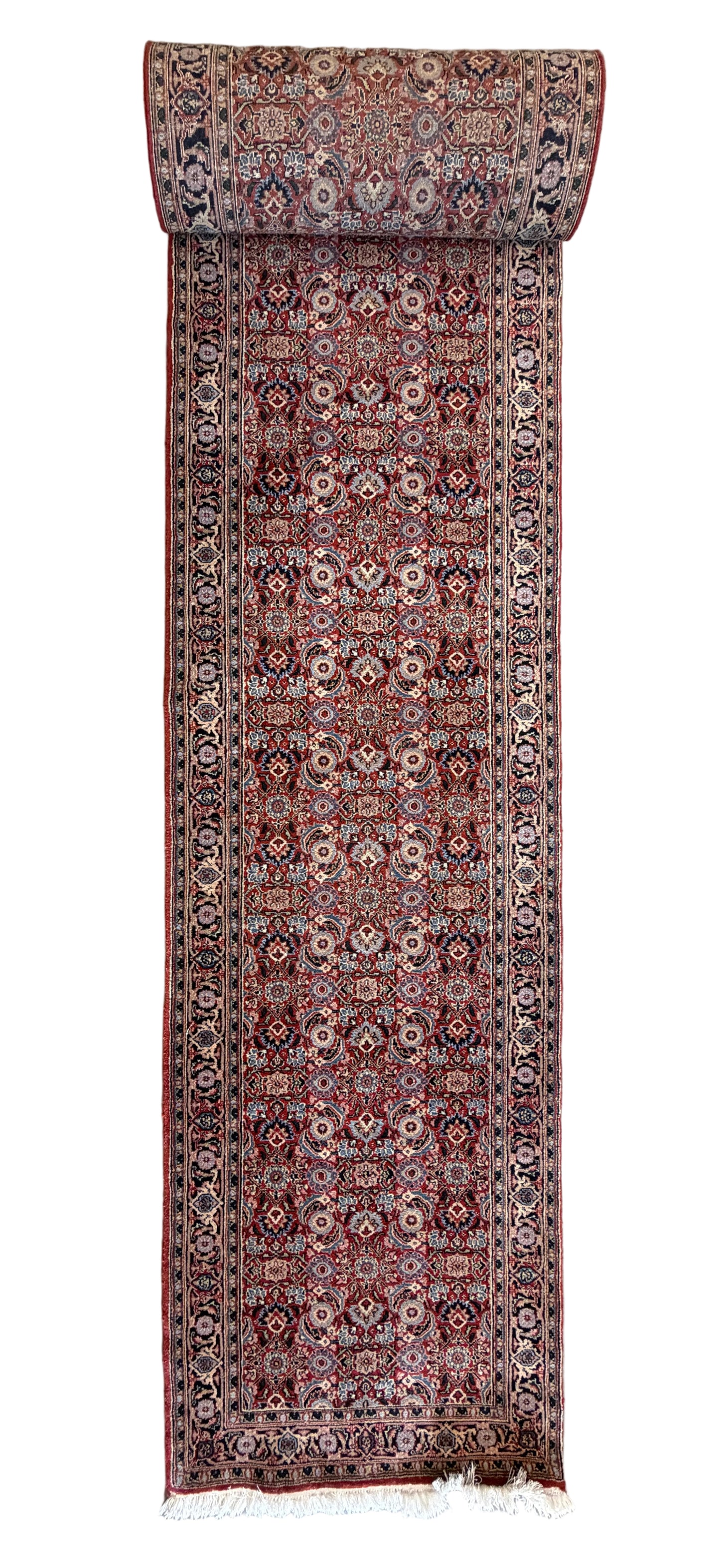 Hand-Knotted Herati Runner - 2’7”x19’6”