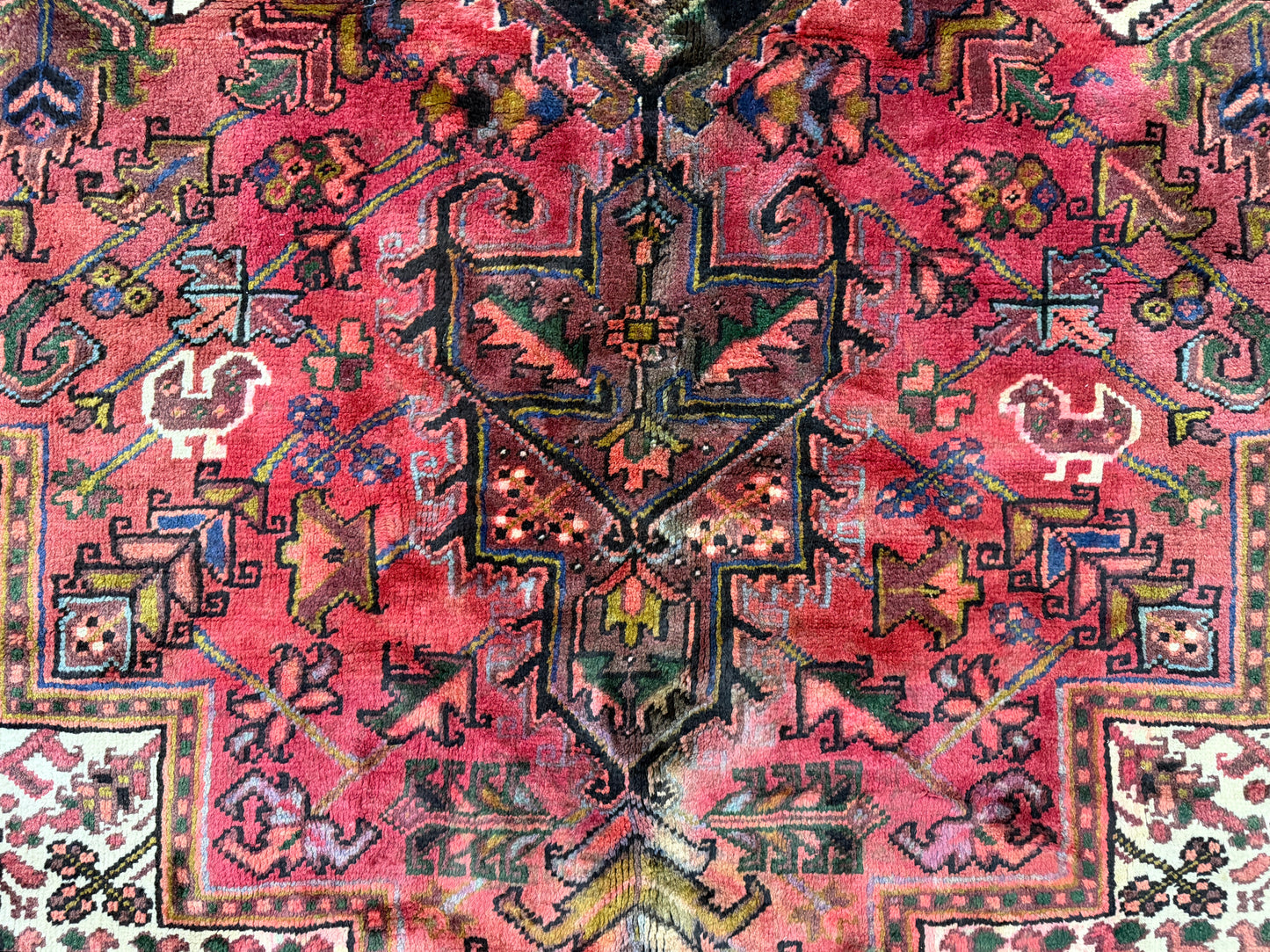 Hand-Knotted Persian Heriz Rug - 10’1”x12’7”