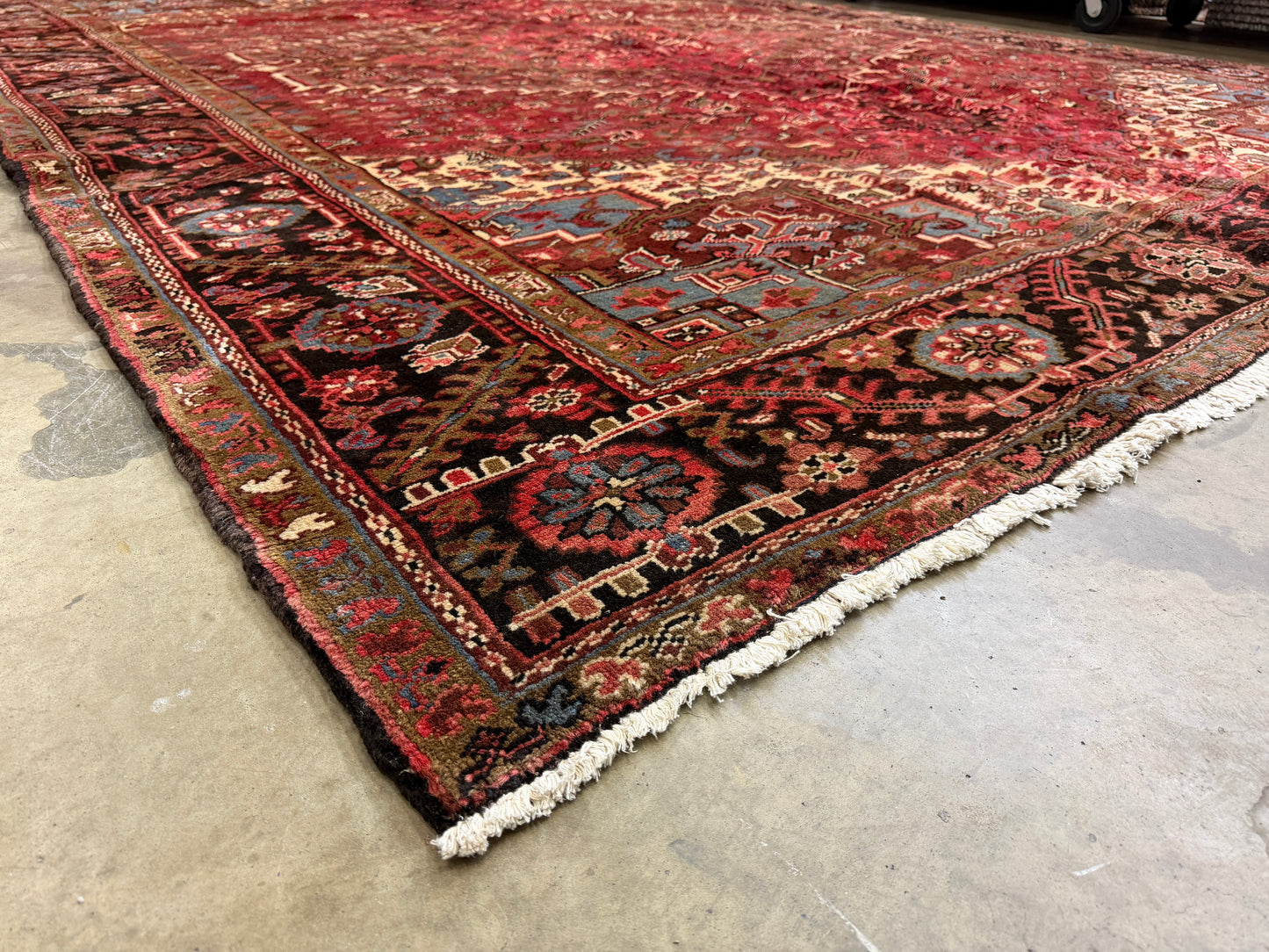 Hand-Knotted Persian Heriz Rug - 10’3”x13’3”