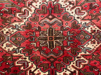 9’8”x12’6” Hand-Knotted Persian Heriz Area Rug