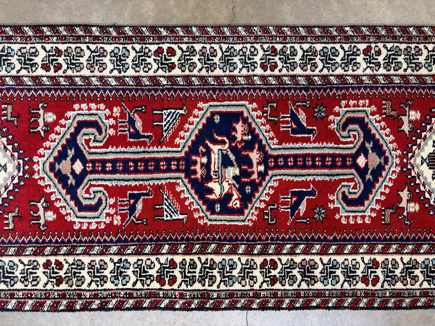 Hand-Knotted Kazak Runner - 2’6”x14’1”