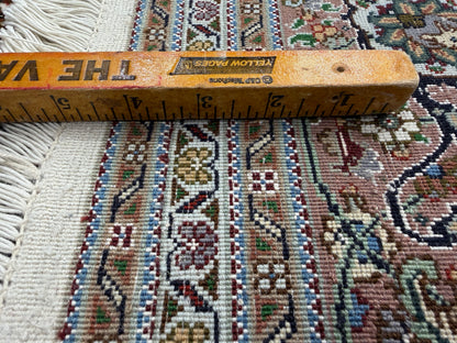 Hand-Knotted Persian Tabriz Mahi Rug - 6'8"x10'