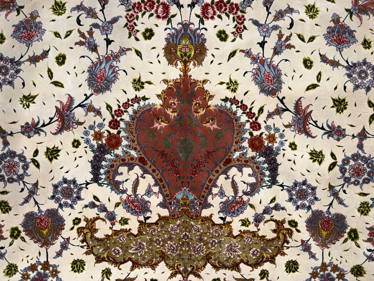 13’x19’10” Very Fine Hand-Knotted 80 Raj Persian Tabriz Rug - Signed
