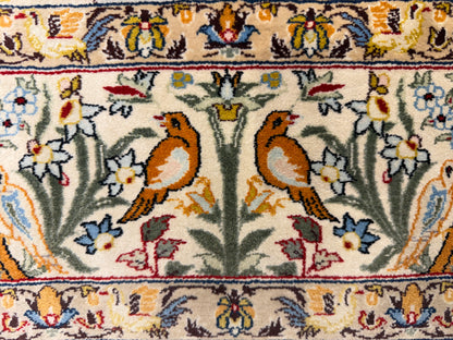 Hand-Knotted Pictorial Persian Isfahan Rug - 3’5”x5’3”