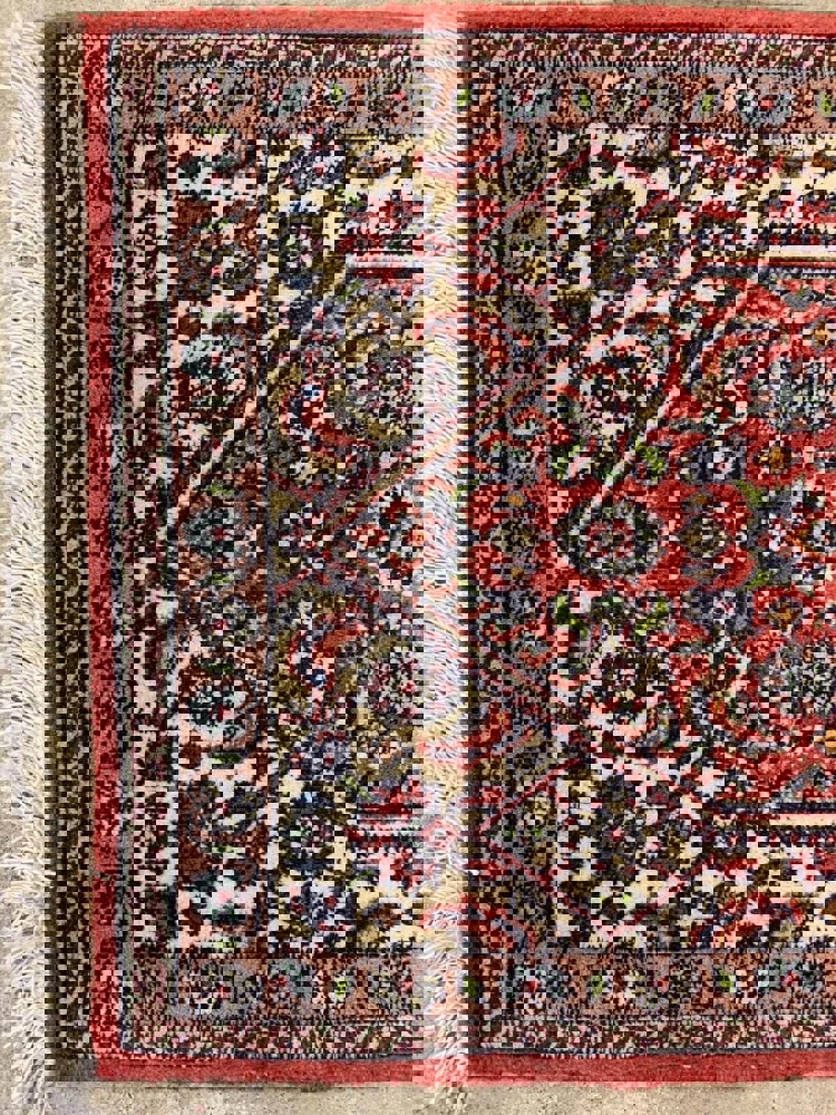 1'x1'6" Handmade 100% Wool Persian Bidjar Rug