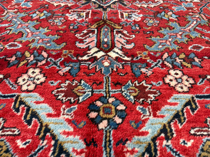 Hand-Knotted Persian Heriz Rug - 10’6”x16’6”