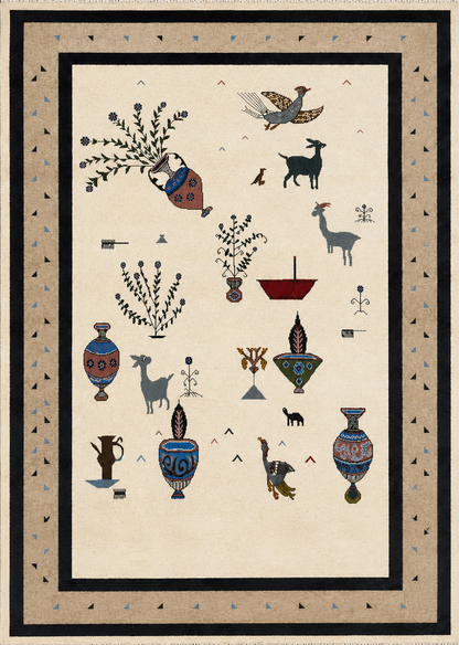 Hand-Knotted Gabbeh Rug - 6’6”x9’1”