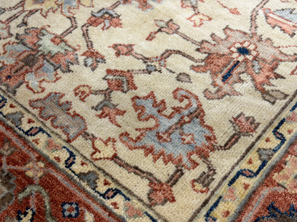 Hand-Knotted IndoMahal Rug - 6'x8'