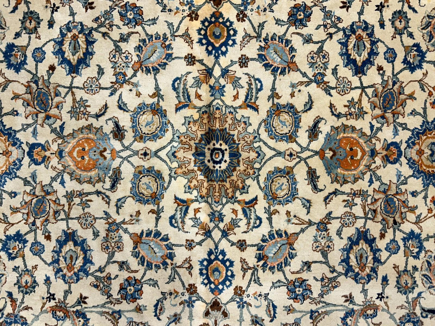 10’4”x15’2” Hand-Knotted Wool All-over Kashane Area Rug - Handmade Carpet 10x15