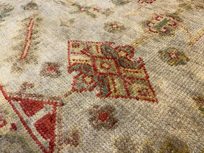 8’4”x10’ Hand-Knotted Wool Oushak All-over Area Rug