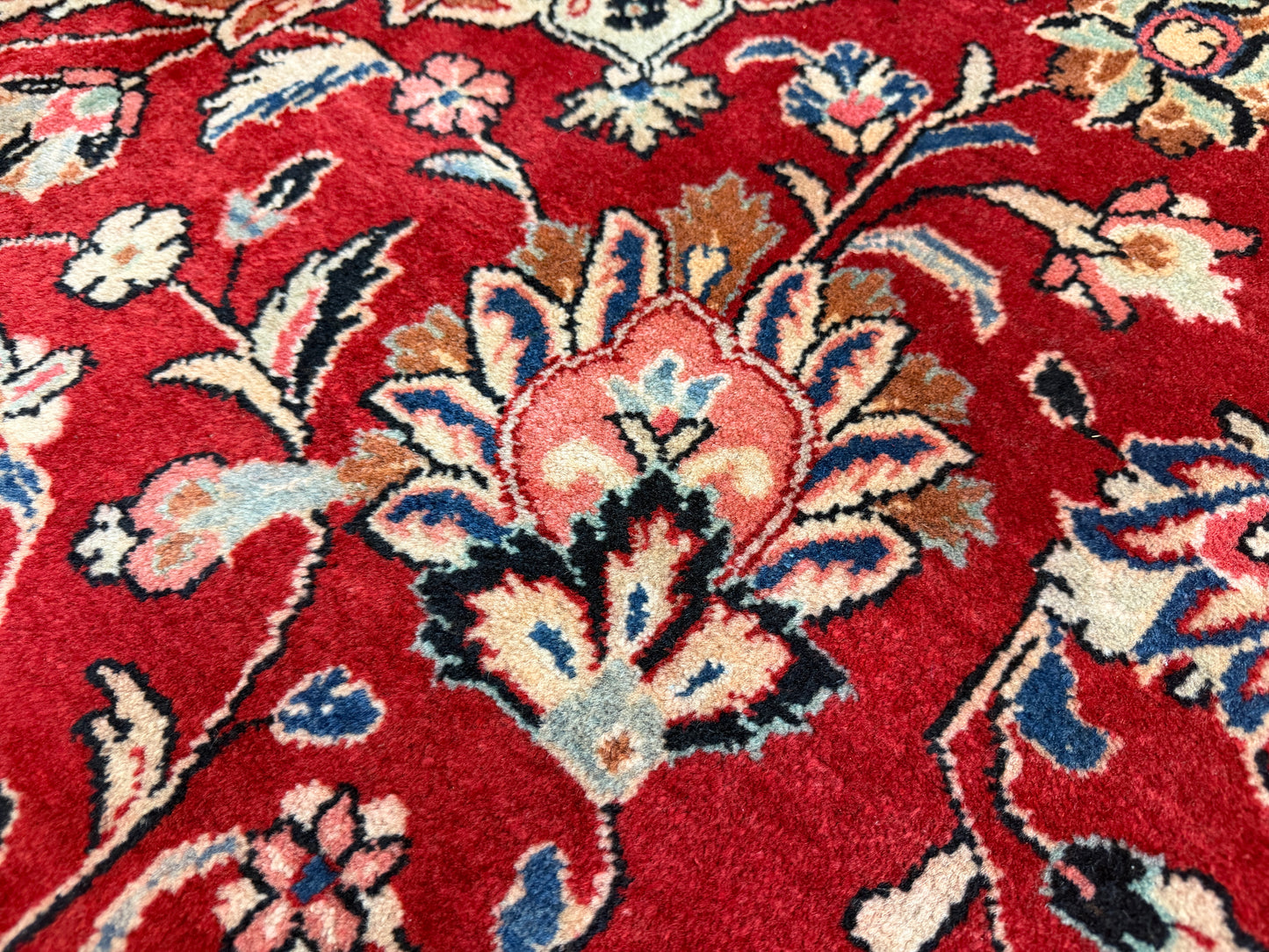Hand-Knotted Persian Sarouk Rug - 9’6”x12’9”