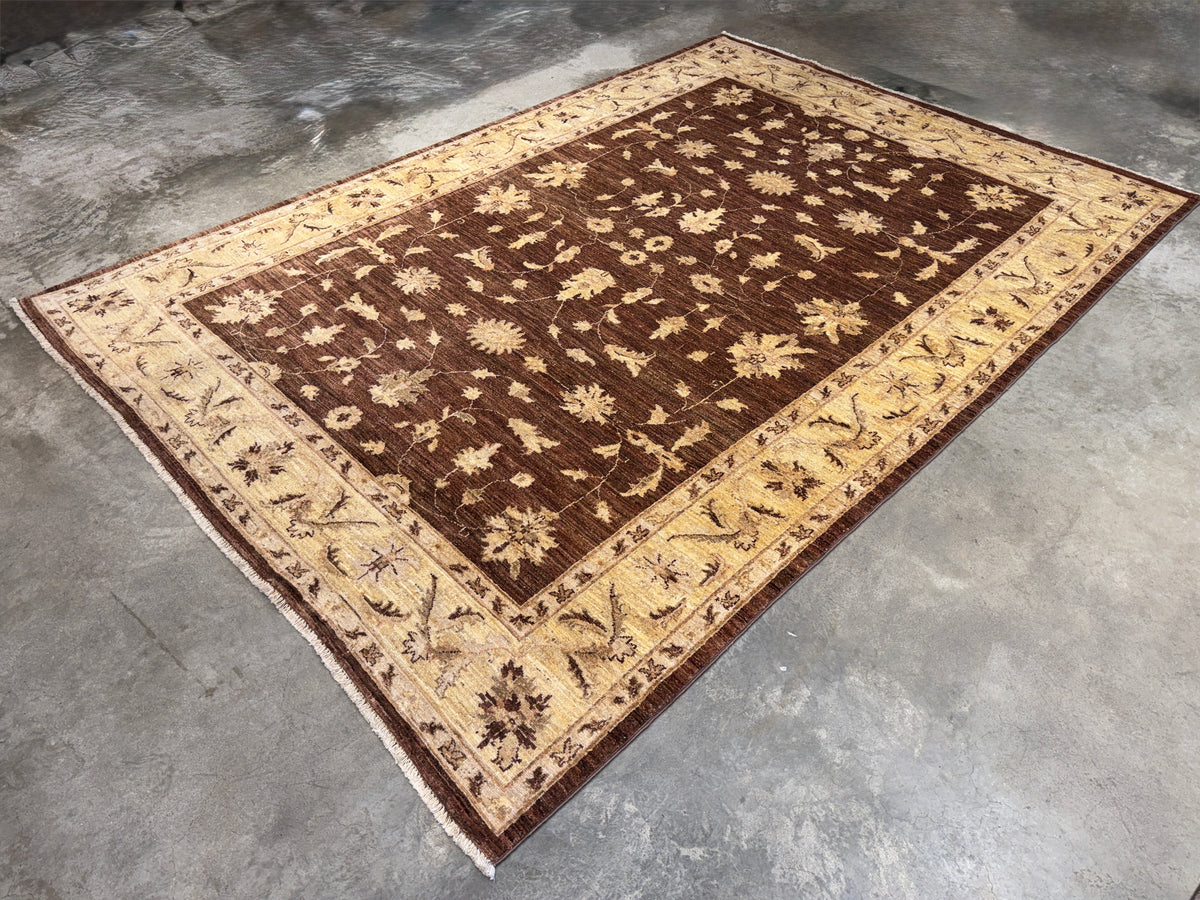 Hand-Knotted Pishawar Rug - 6'7"x9'5"