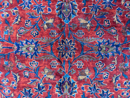 Hand-Knotted Manchester Persian Kashan Rug - Signed - 10’7”x16’6”
