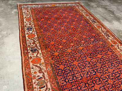 Antique Hand-Knotted Persian Malayer Runner - 6’9”x16’4”
