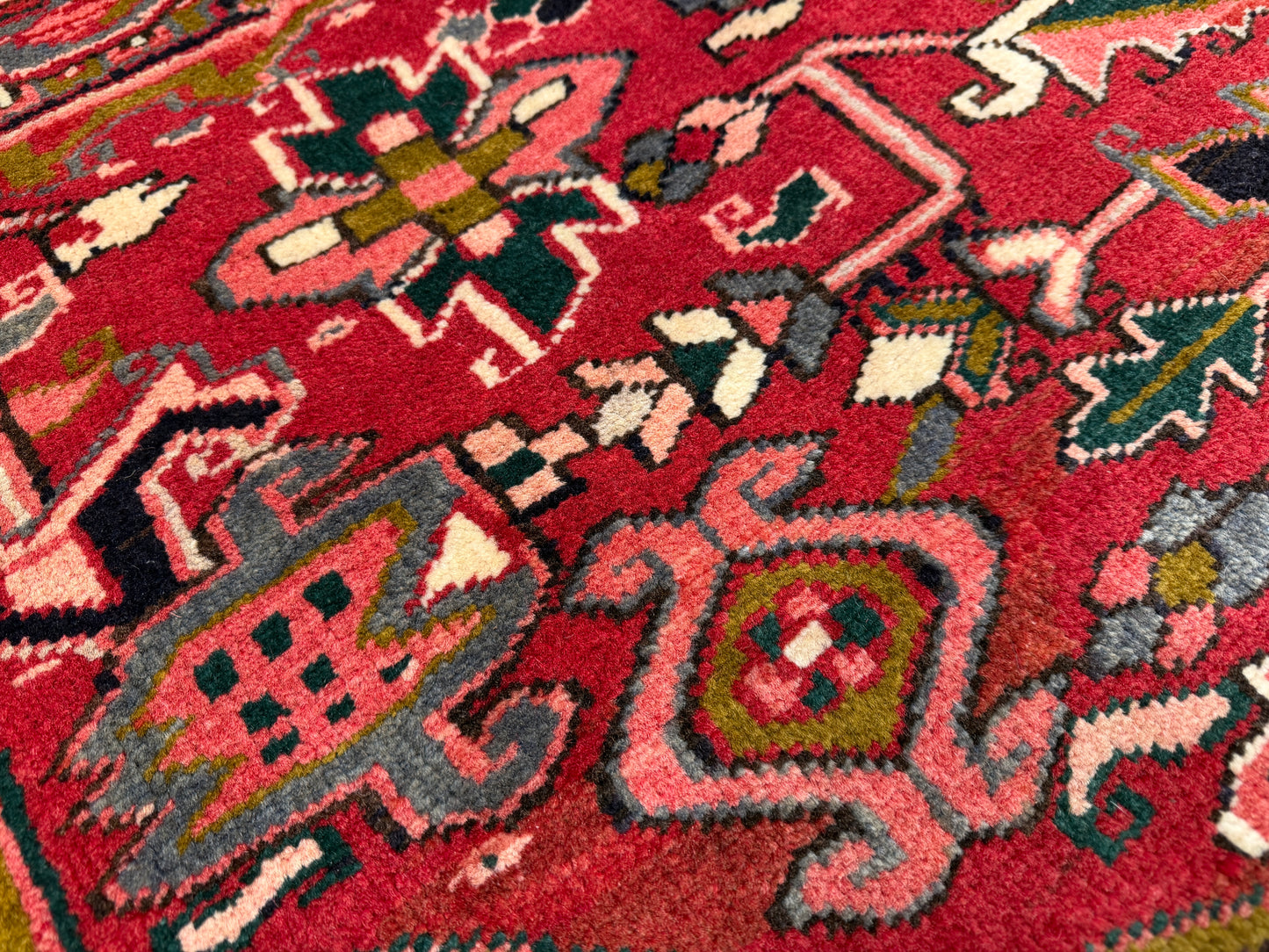 Hand-Knotted Persian Heriz Rug - 8’3”x10’9”