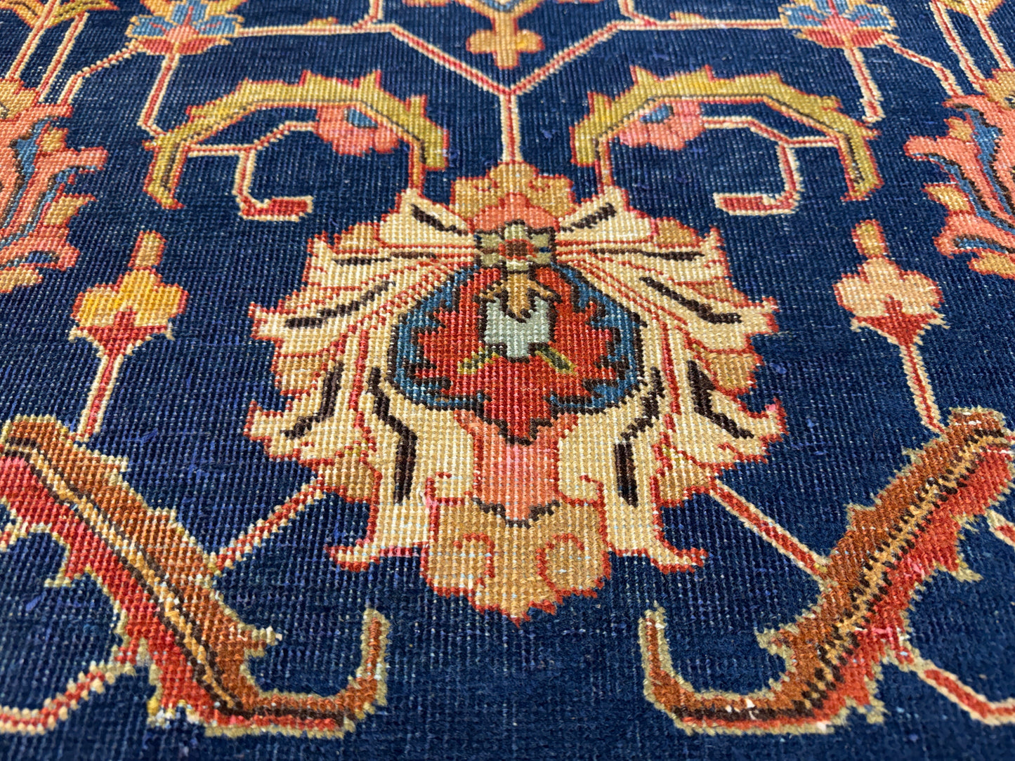Hand-Knotted Persian Heriz Rug - 7’9”x11’6”
