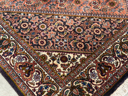 Hand-Knotted Persian Bidjar Rug - 3'7"x5'7"