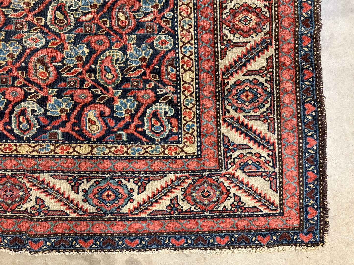 Hand-Knotted Antique Persian Malayer Rug - 5’x11’2”