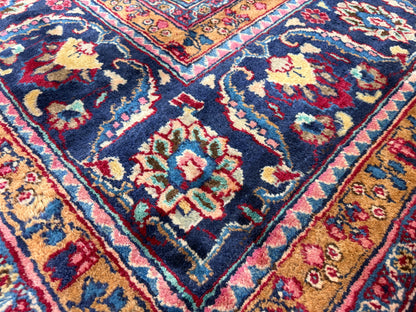 Hand-Knotted Wool Mashad Rug - 9’7”x12’5”