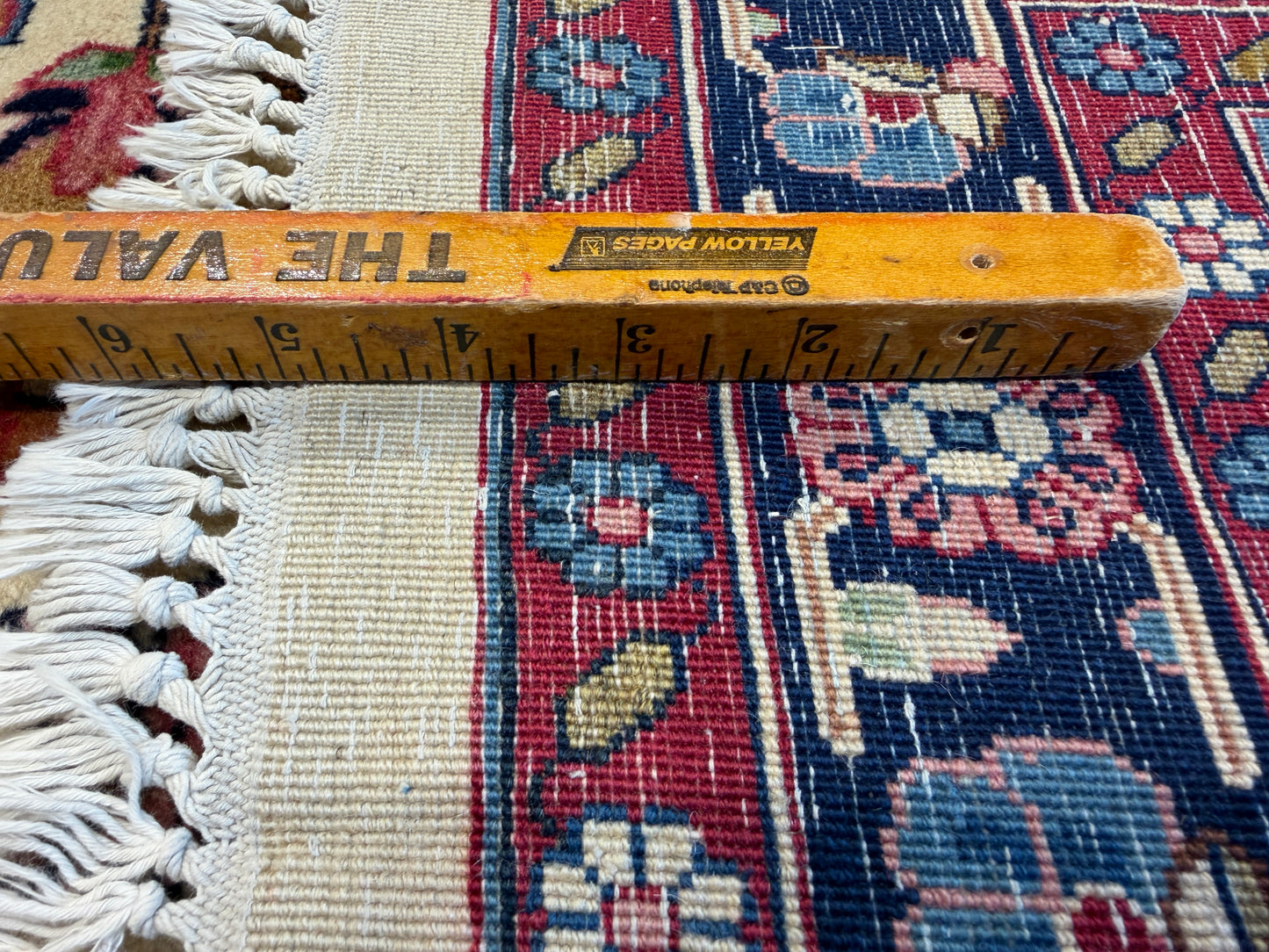 9’6”x14’6” Hand-Knotted Persian Kashan Area Rug