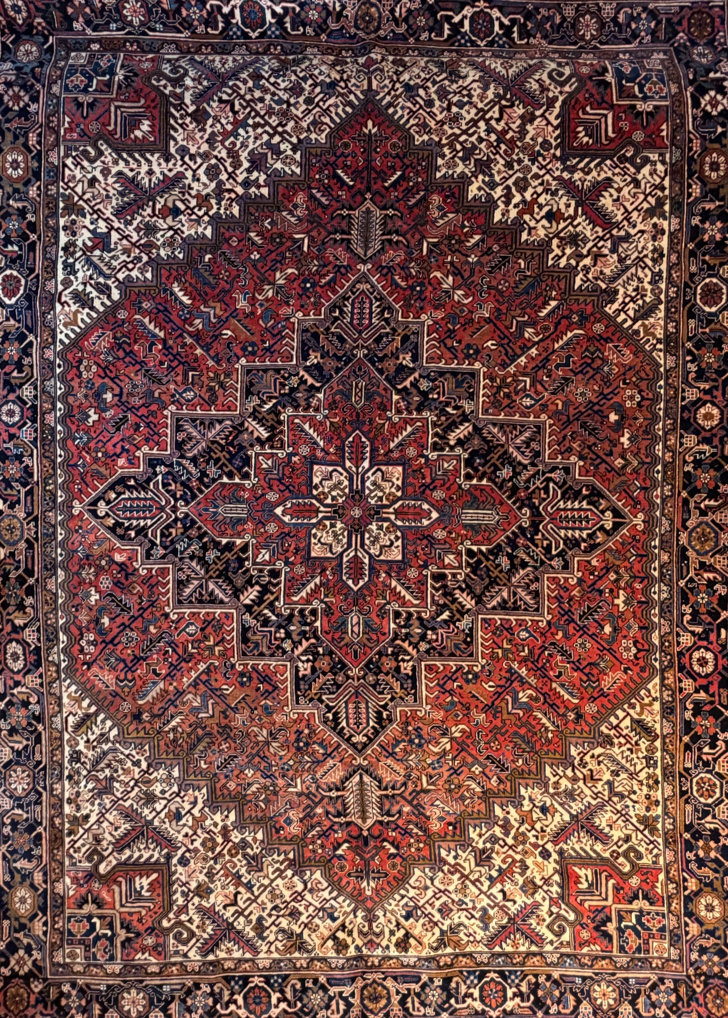 10’1”x14’ Hand-Knotted Persian Heriz Area Rug