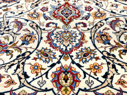 Hand-Knotted Persian Isfahan Rug - 6’11”x9’10”