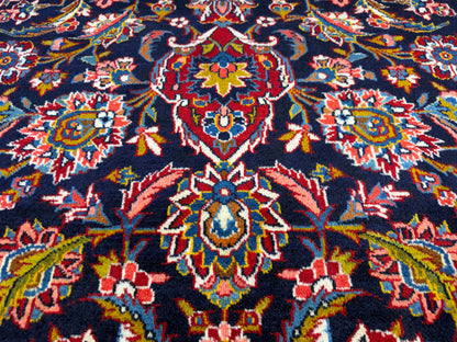 Hand-Knotted Persian Kashan Rug - 9’11”x14’3”
