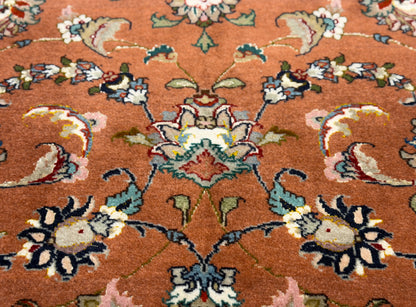 Hand-Knotted 60 Raj Persian Tabriz Rug - 6’10”x10’2”
