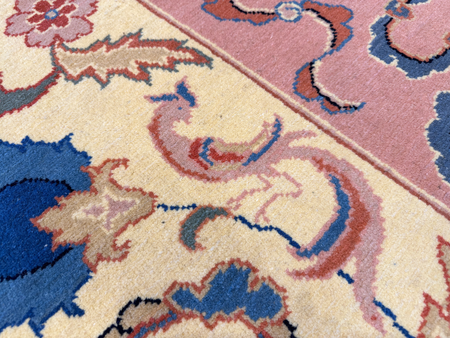 7’10”x10’2” Hand-Knotted Wool Tabriz Romanian Area Rug