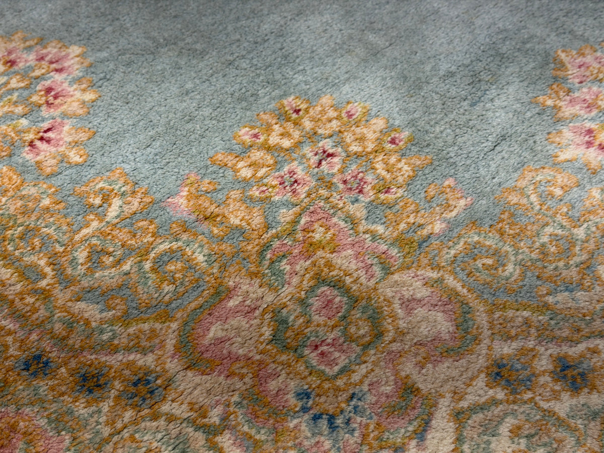 Antique Hand-Knotted Persian Kerman Rug - 3’11”x7’