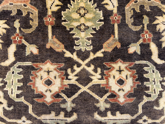8’x10’ Hand-Knotted Wool Oushak Oriental Area Rug