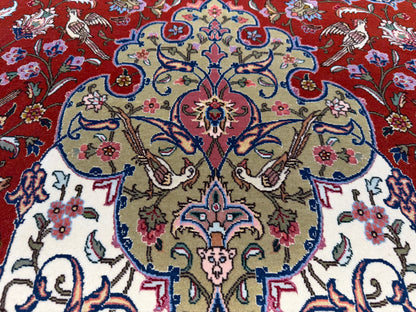 Hand-Knotted 70 Raj Persian Tabriz Pictorial Rug - 10’4”x13’3”
