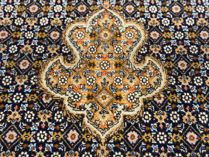 Hand-Knotted Persian Tabriz Mahi Rug - 6'6"x9'9"