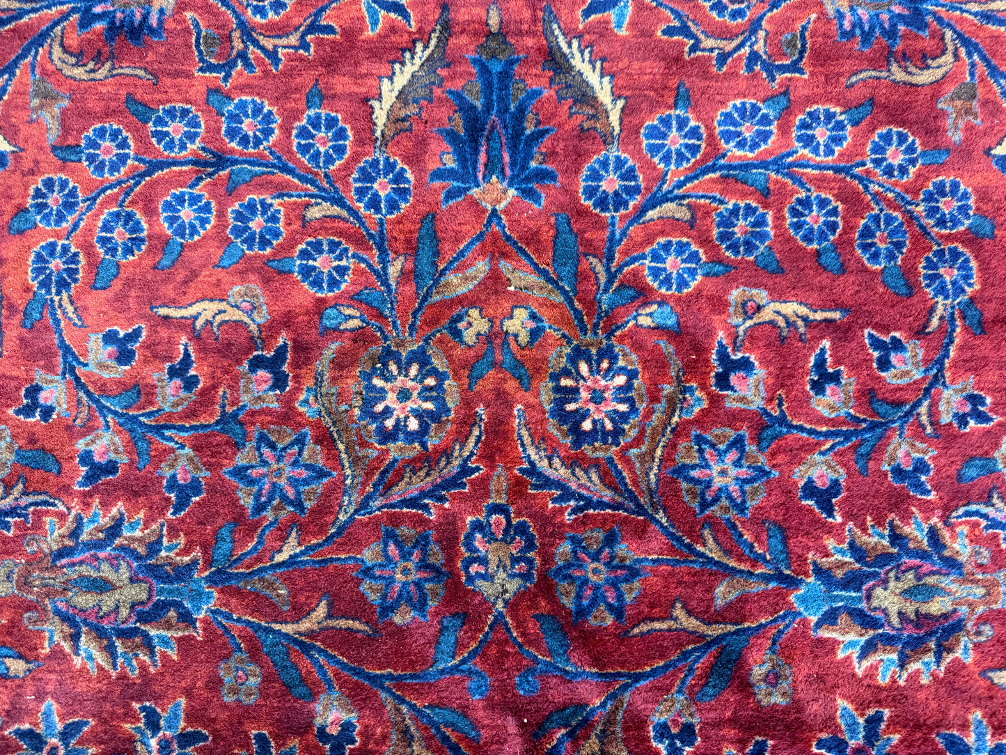 Hand-Knotted Manchester Persian Kashan Rug - Signed - 10’7”x16’6”