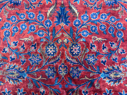 Hand-Knotted Manchester Persian Kashan Rug - Signed - 10’7”x16’6”
