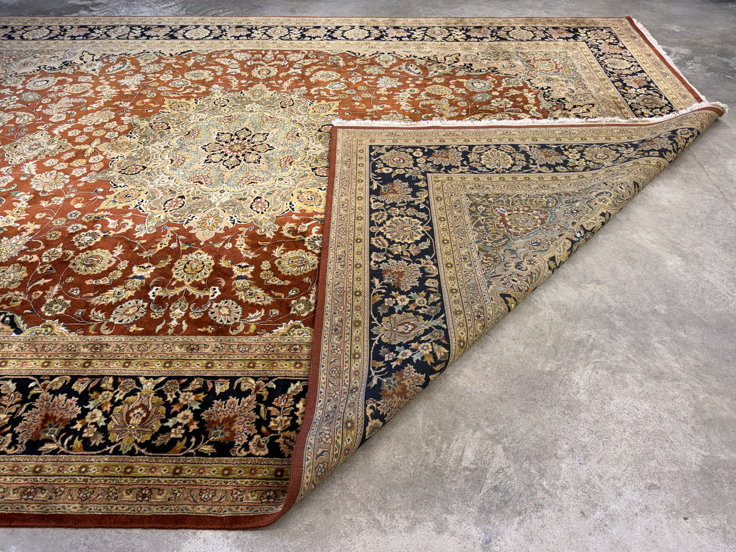 Hand-Knotted Oriental Rug - 9’9”x13’9”