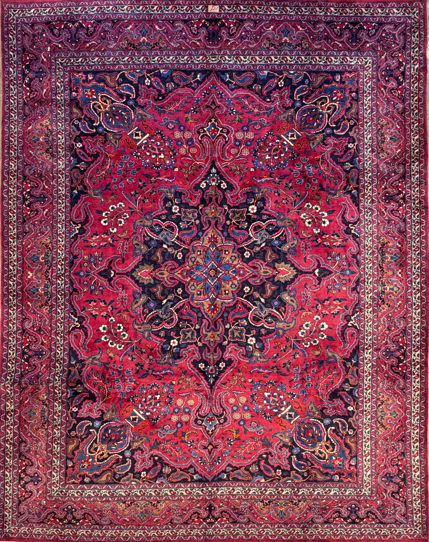 Hand-Knotted Persian Tabriz Rug - Signed - 10’x12’8”