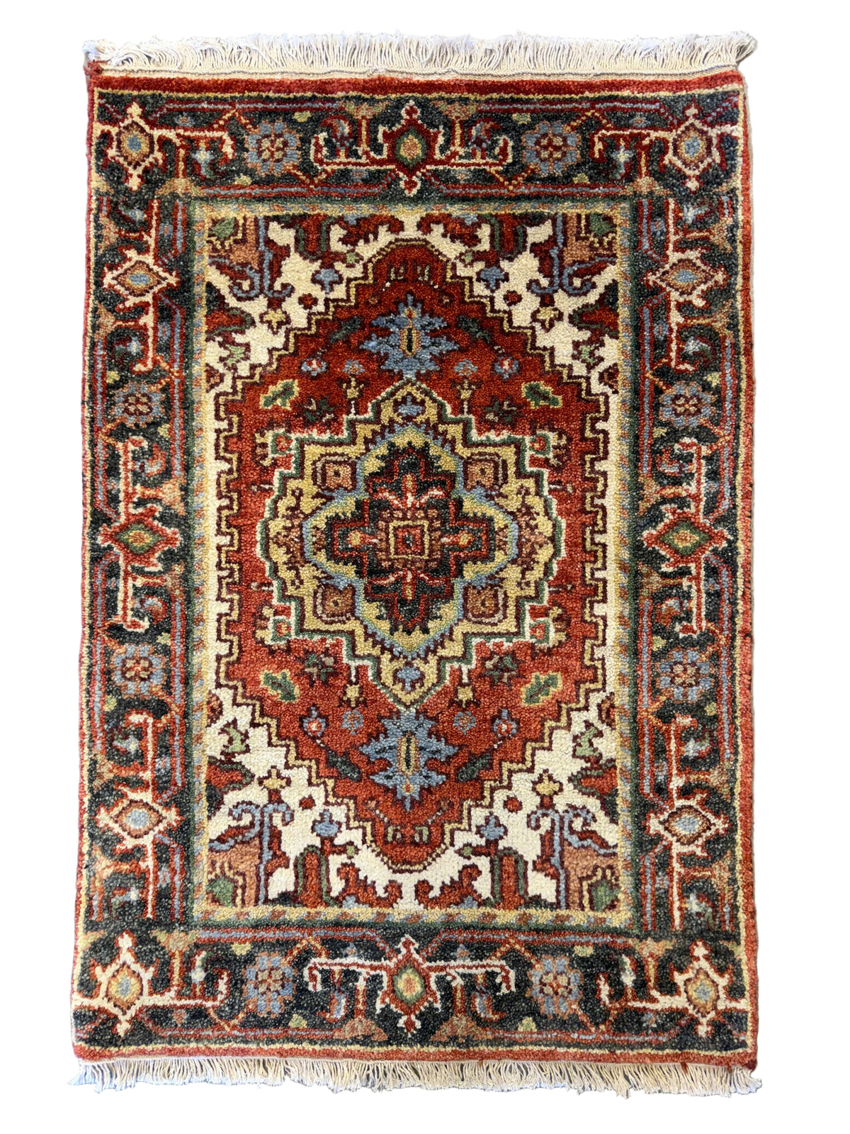 Hand-Knotted IndoHeriz Rug - 2’x3’