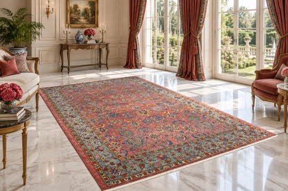 Antique Hand-Knotted Persian Tabriz Rug - 9’x11’7”